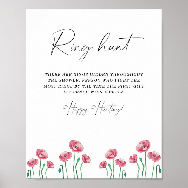 Póster de juego de búsqueda de anillo de verano pa (Frente)