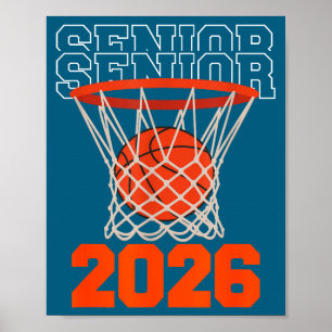 Póster De Jugador de Baloncesto de Clase Superior de Grad