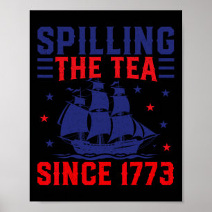 Póster De Julio Derramando El Té Desde 1773