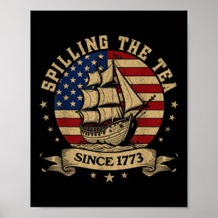 Póster De Julio Derramando El Té Desde La Enseñanza De Hi