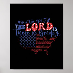 Póster De Julio, Donde El Espíritu Del Señor Está En F