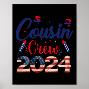 Póster De Julio Tripulación De Primos Para Niños Pequeños