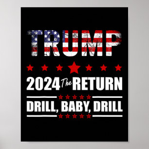 Póster De Julio Trump 2024 Drill Ba