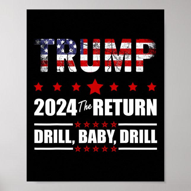 Póster De Julio Trump 2024 Drill Ba (Frente)