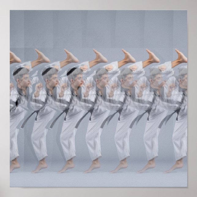 Póster de Karate Estereograma 3D (Frente)