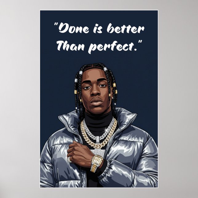 Póster de Kay Flock – Hecho es mejor que perfecto (Frente)