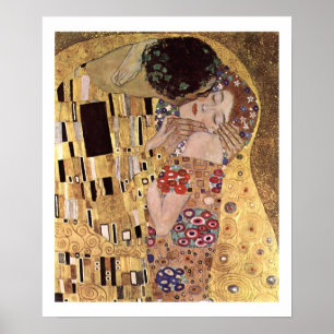Póster ~ de Klimt Gustavo el poster del beso