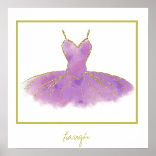 Póster de la bailarina riendo