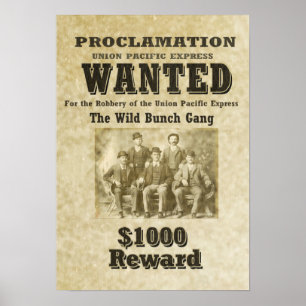 Póster de la banda WILD BUNCH - Tamaños personaliz