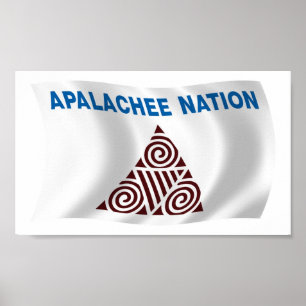 Póster de la Bandera de la Nación Apalachee