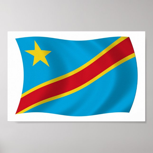Póster de la bandera de la República Democrática d (Frente)