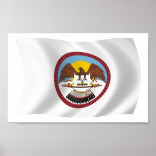 Póster de la Bandera de la Tribu Ute