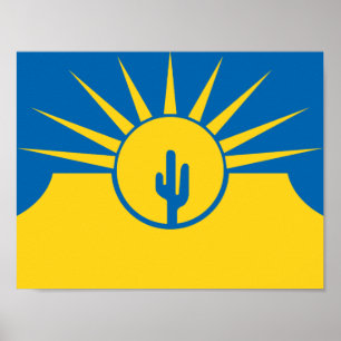 Póster de la bandera de Mesa, Arizona