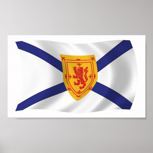 Póster de la bandera de Nueva Escocia (Frente)