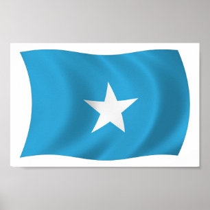 Póster de la bandera de Somalia