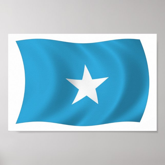 Póster de la bandera de Somalia (Frente)