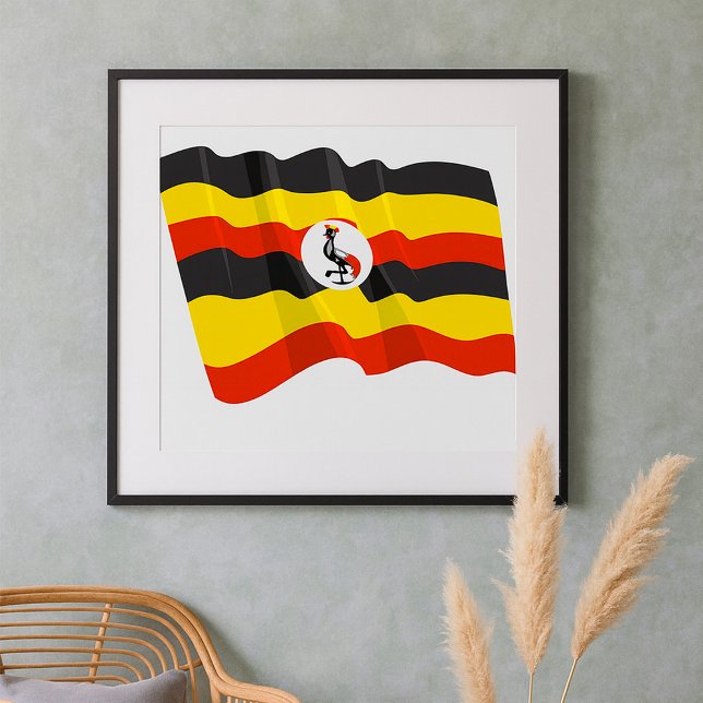 Póster de la bandera de Uganda (Subido por el creador)