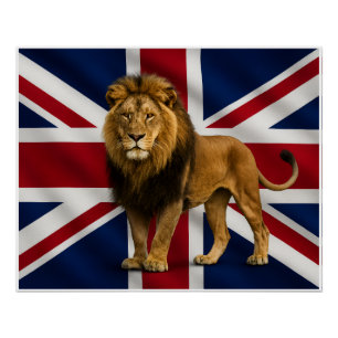 Póster de la bandera del Reino Unido