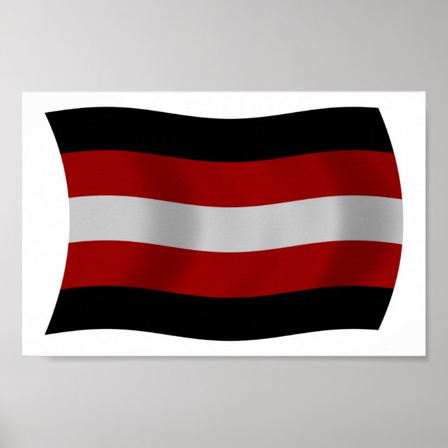 Póster de la Bandera del Satanismo (Frente)