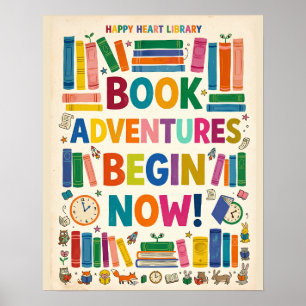 Póster de la Biblioteca de Aventuras de Libros