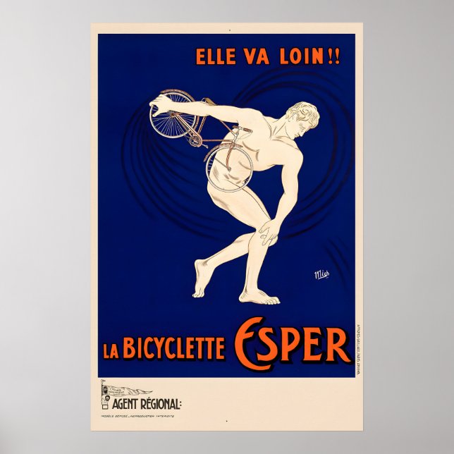 Póster de La Bicyclette Esper (Frente)