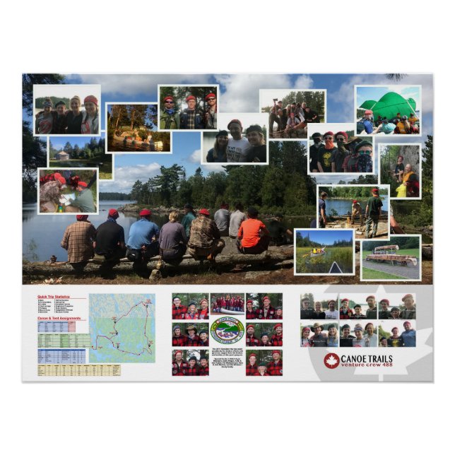 Poster de la Canoe Trails 2017 (Anverso)