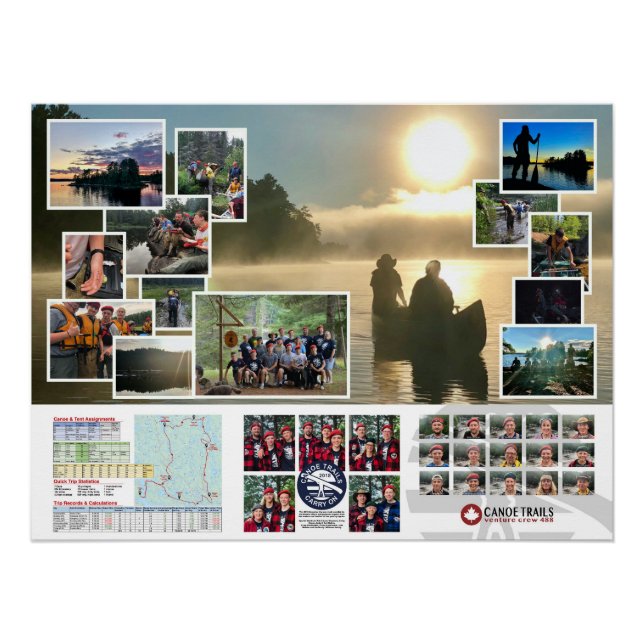 Poster de la Canoe Trails 2018 (Anverso)