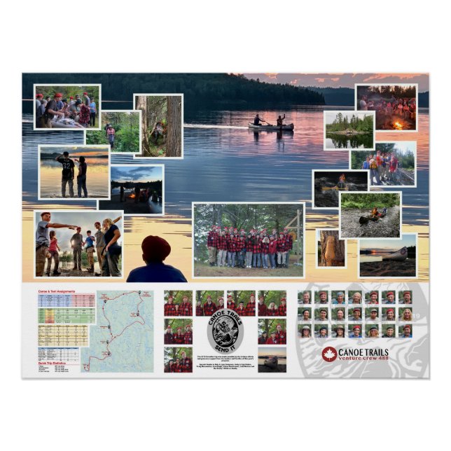 Poster de la Canoe Trails 2019 (Anverso)