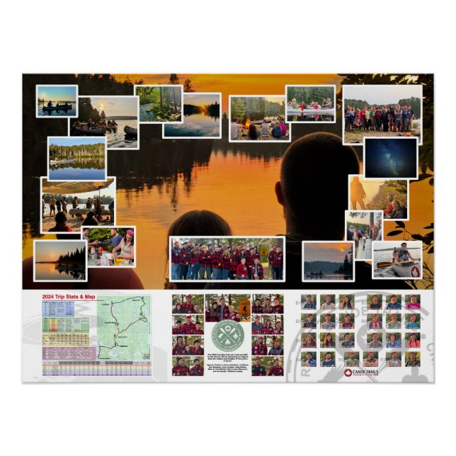 Poster de la Canoe Trails 2024 (Anverso)