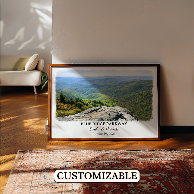 Póster de la Carretera Blue Ridge Parkway Carolina (Subido por el creador)