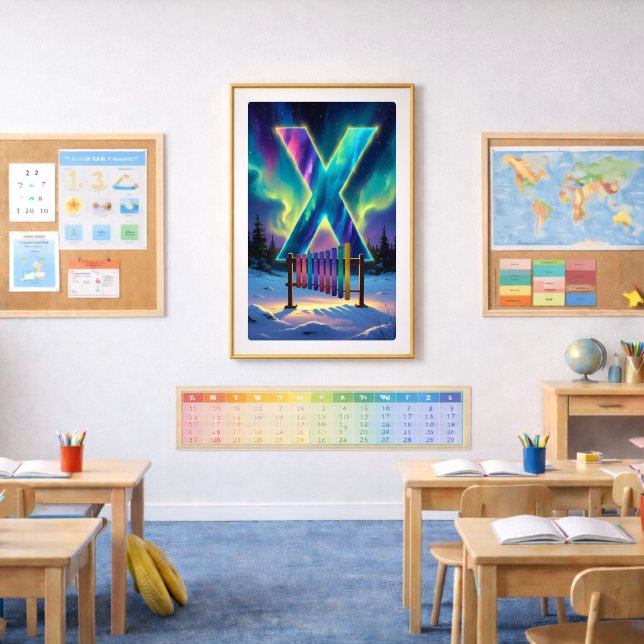 Póster de la Carta X de Aurora | Arte de las luces (Subido por el creador)