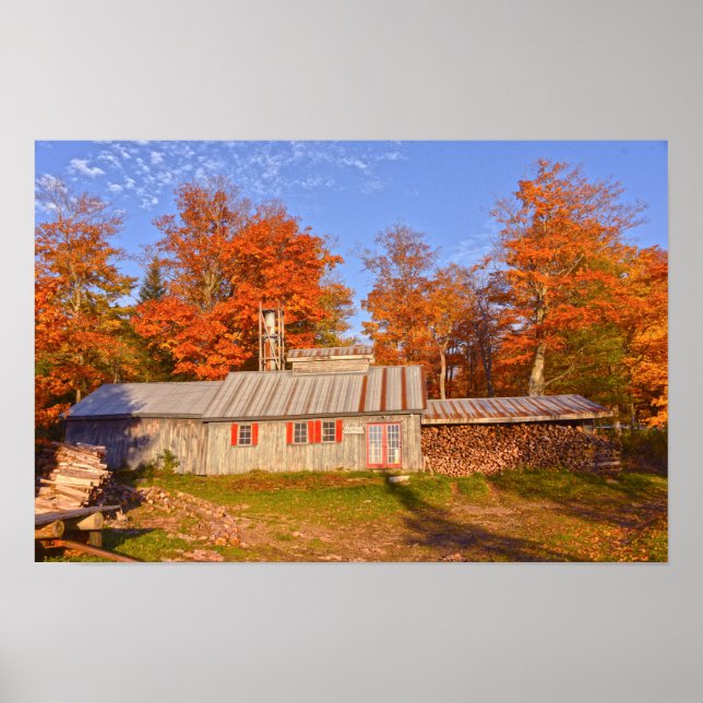 Póster de la Casa Azucarera de Vermont (Frente)