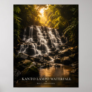 Póster de la cascada Kanto Lampo Bali