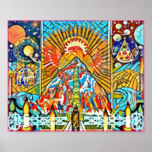 Poster de la celebración de invierno del Arte Popu (Frente)