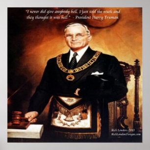 Póster de la cita de Harry Truman "No les dio infi
