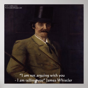 Póster de la cita de James Whistler "Te estoy dici