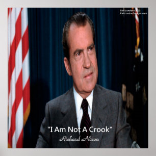 Póster de la cita de Nixon & No un estafador