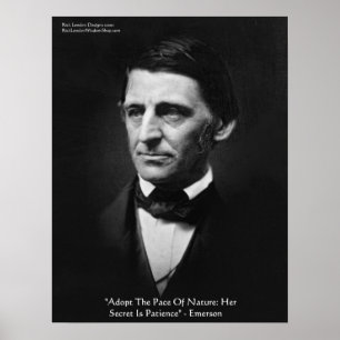 Póster de la cita de sabiduría de Emerson "Ritmo d