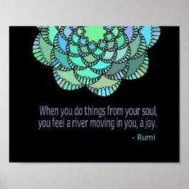 Póster De la cita de Soul Rumi