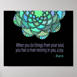 Póster De la cita de Soul Rumi