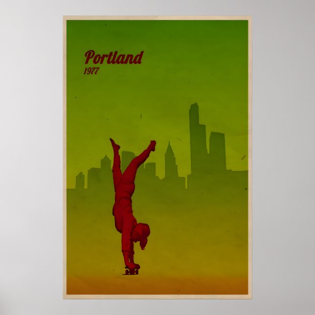 Póster de la ciudad de Portland de impresión de mo (Frente)