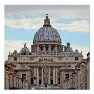Poster de la Ciudad del Vaticano de la basílica de