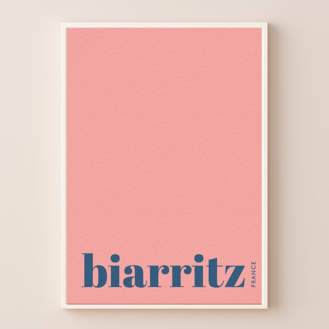 Póster de la ciudad moderna de Biarritz Francia (Subido por el creador)