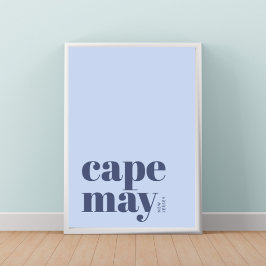 Póster de la ciudad moderna de Cape May Nueva Jers