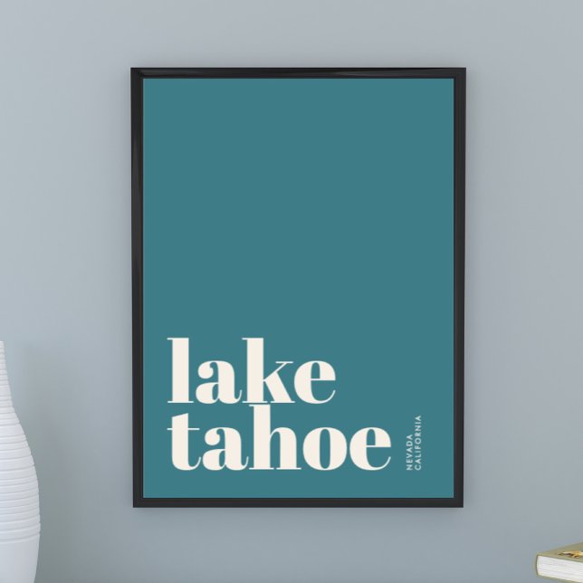 Póster de la ciudad moderna de Lake Tahoe Nevada C (Subido por el creador)