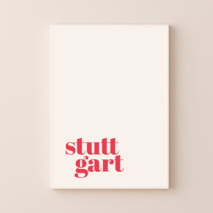Póster de la ciudad moderna de Stuttgart Alemania