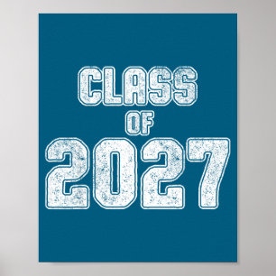 Póster De la clase 2027 Graduación de último año 2027
