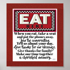 Póster de la cocina familiar 3