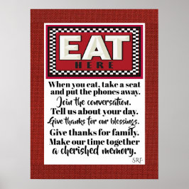 Póster de la cocina familiar 4