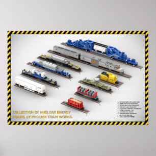 Póster de la Colección de Trenes de Energía Nuclea